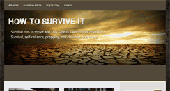 Desktop Screenshot of howtosurviveit.com
